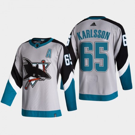 Herren Eishockey San Jose Sharks Trikot Erik Karlsson 65 2020-21 Reverse Retro Authentic